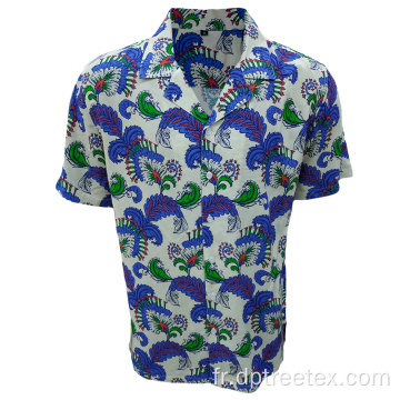 Custom pour hommes à manches courtes à manches courtes Hawaiian Shirt Top